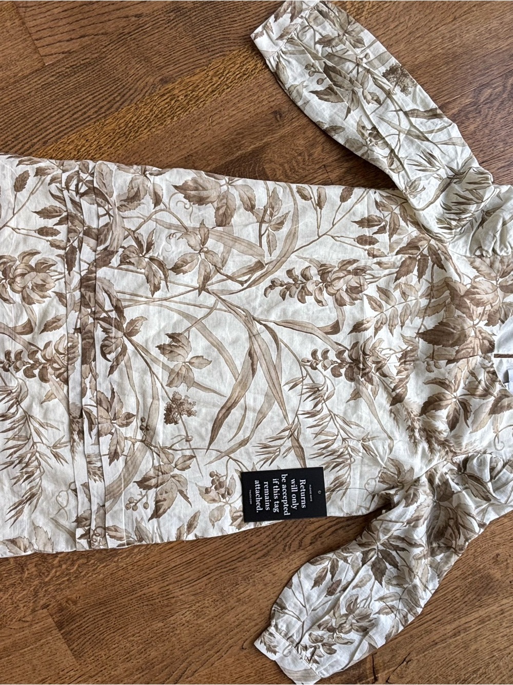 NWT Tuckernuck Shea McGee Dune Hazel linen blend dress botanical cream